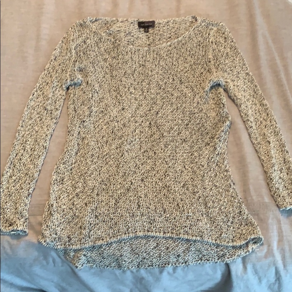 Black & white crocheted Sweater
